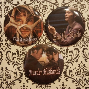 Hannigram Button Set of Three