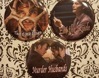 Hannigram Button Set of Three