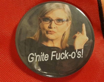 The Legendary Carrie Fisher Button