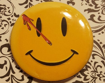 Watchmen Smiley Button