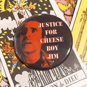 Set of Two Cheese Boy Jim Buttons image 2
