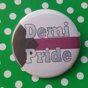 Demi Pride Button