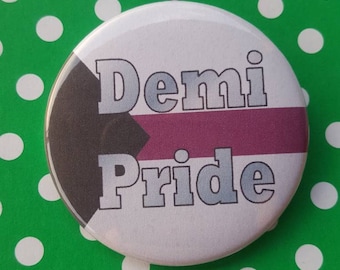 Demi Pride Button