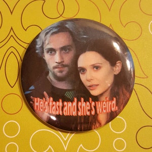 Scarlet Witch and Quicksilver Button