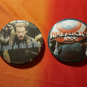 Set van 2 Steve Rogers knoppen