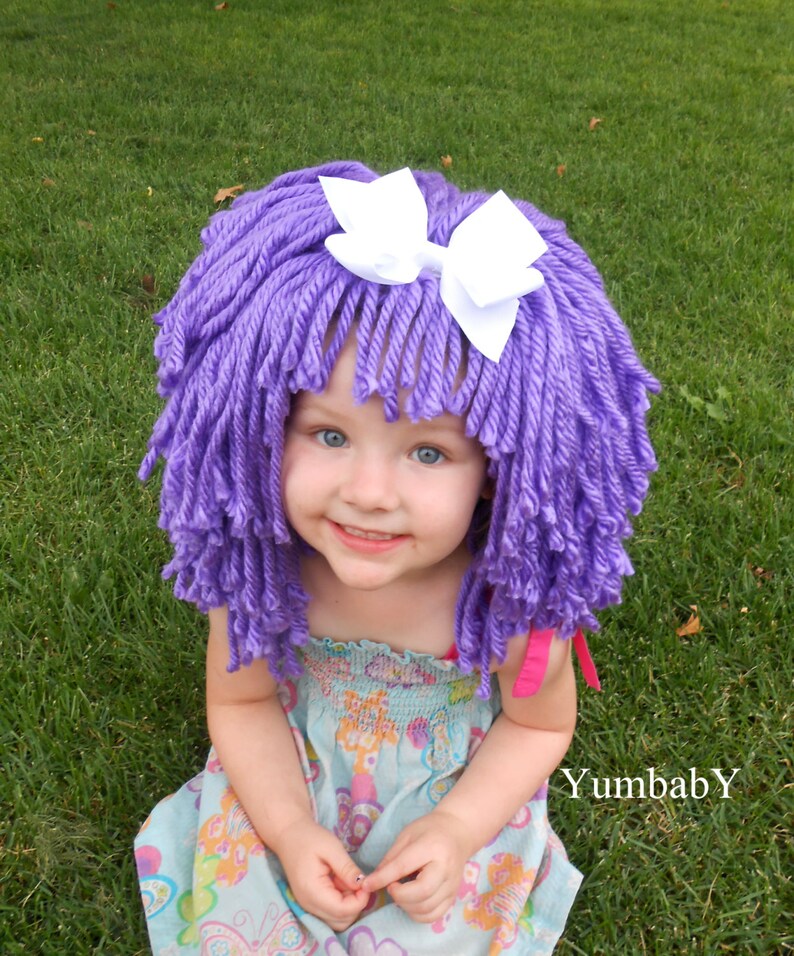 Purple Wig Halloween Costume for Girls Toddler Costumes Etsy