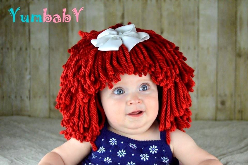 Red baby wig discount