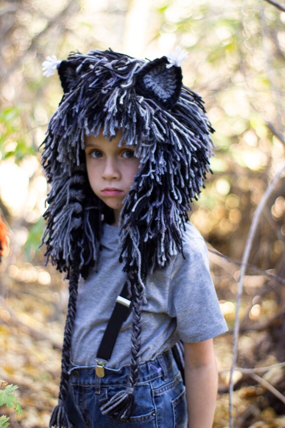 werewolf wig wolf hat halloween costume werewolf costumes etsy