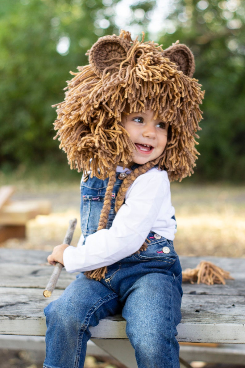 Lion Costume - Baby Lion Wig and Tail - Halloween Costume Lion Hats Costumes for Kids 