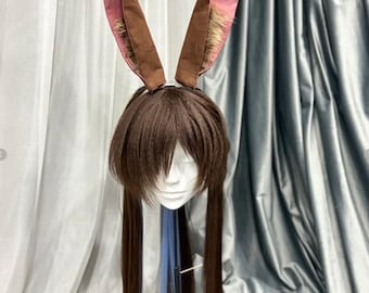 Amiya Cosplay Peruk och Öron - Peruk Förtrimmad - Styling Krävs