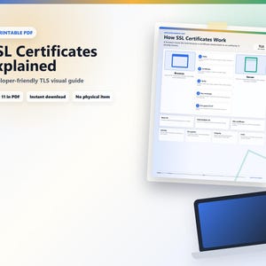 Come funzionano i certificati SSL / Guida visiva esplicativa su HTTPS / Poster di riferimento per sviluppatori / Infografica in PDF stampabile