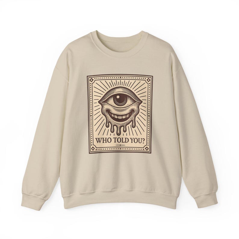 Neo Pop Maskottchen Sweatshirt, Verzogenes Grinsen Shirt, Kapuzenpullover mit tropfendem Gesicht, Geschenk für Kunstliebhaber, fast für Erwachsene Co Bild 3