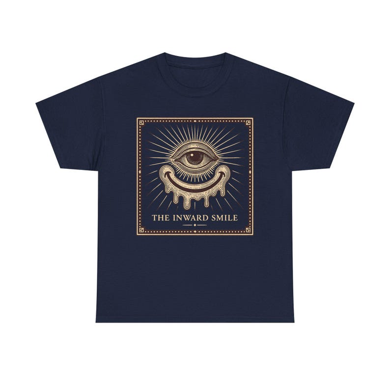 Verzerrtes Grinsen Maskottchen T-Shirt, Retro Cartoon Stil, Vintage Volkskunst inspiriertes T-Shirt Bild 9
