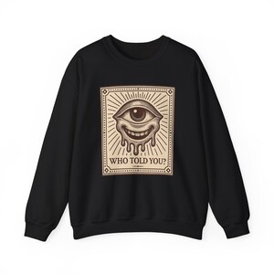 Neo Pop Maskottchen Sweatshirt, Verzogenes Grinsen Shirt, Kapuzenpullover mit tropfendem Gesicht, Geschenk für Kunstliebhaber, fast für Erwachsene Co Bild 2