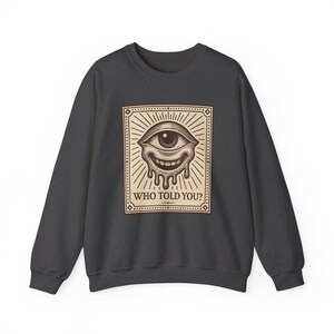 Neo Pop Maskottchen Sweatshirt, Verzogenes Grinsen Shirt, Kapuzenpullover mit tropfendem Gesicht, Geschenk für Kunstliebhaber, fast für Erwachsene Co Bild 5