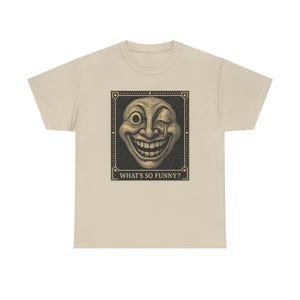 Warped Grin Shirt, Neo Pop Mascot Tee, Funny Gift for Him, Happy Face Art, Almost Adult Co image 5