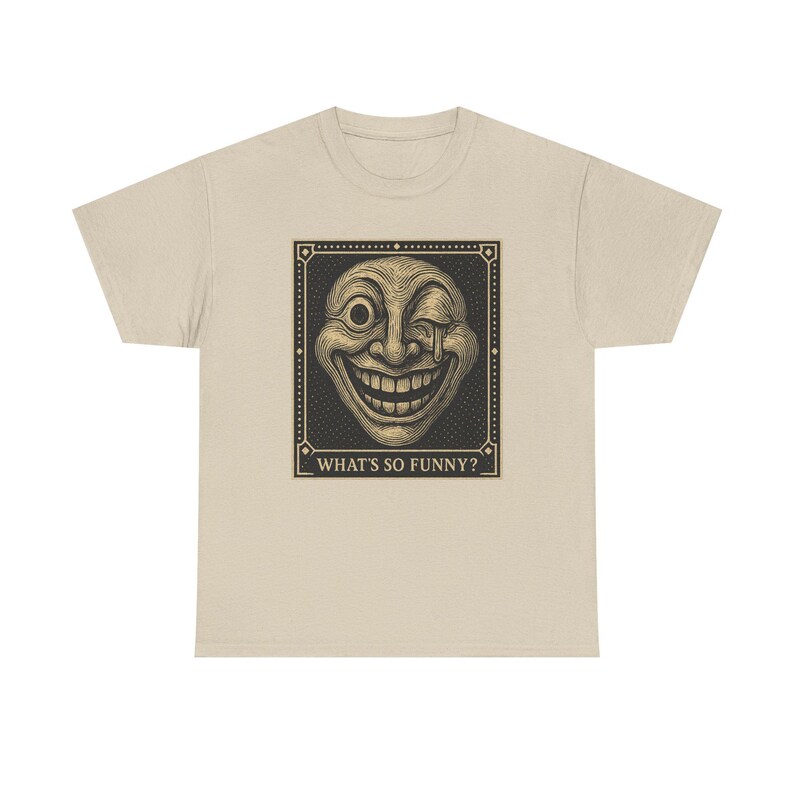 Warped Grin Shirt, Neo Pop Mascot Tee, Funny Gift for Him, Happy Face Art, Almost Adult Co image 5