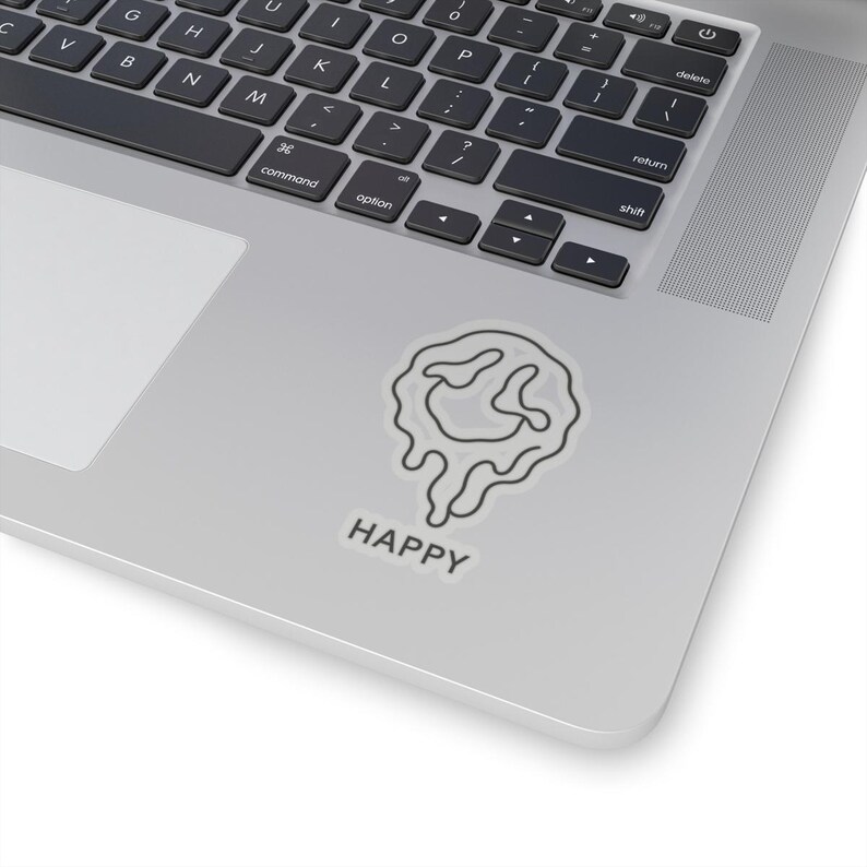 Warpy Happy Face Aufkleber, Neo-Pop Art, Urban Streetwear, kreatives Geschenk Bild 8