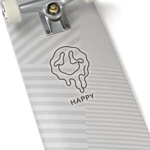 Warpy Happy Face Aufkleber, Neo-Pop Art, Urban Streetwear, kreatives Geschenk Bild 20