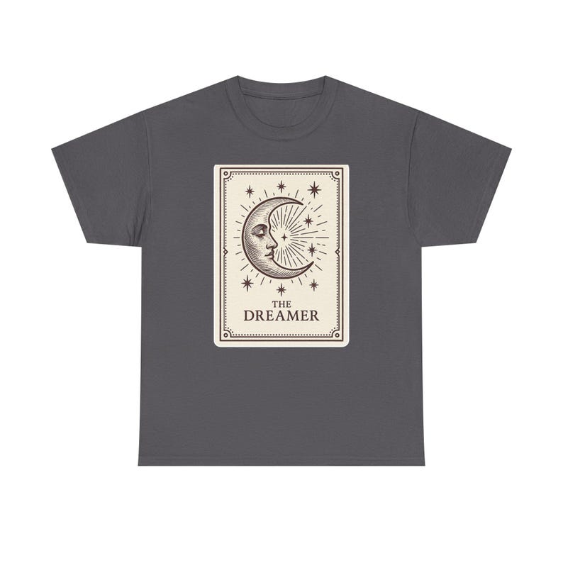 Camiseta Neo-Pop Tarot Luna, Ropa urbana con diseño de personajes imagen 8