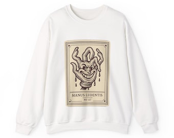 Sudadera divertida con sonrisa torcida, sudadera con capucha Neo Pop Mascot, arte de dibujos animados vintage, regalo para un amigo, casi para adultos.