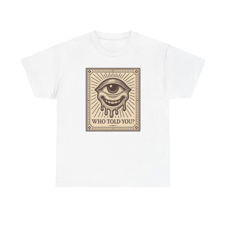 Neo Pop Maskottchen T-Shirt, Verzerrtes Grinsen Shirt, Vintage Cartoon Vibe, surreales Kunst Kleid Bild 1