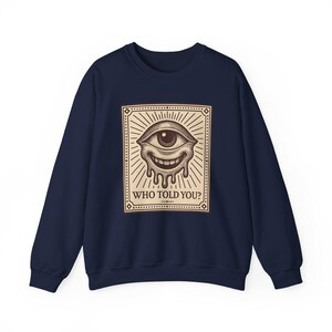 Neo Pop Maskottchen Sweatshirt, Verzogenes Grinsen Shirt, Kapuzenpullover mit tropfendem Gesicht, Geschenk für Kunstliebhaber, fast für Erwachsene Co Bild 6