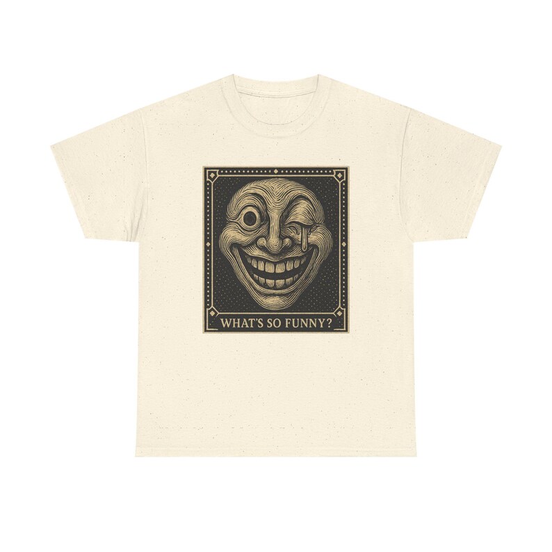 Warped Grin Shirt, Neo Pop Mascot Tee, Funny Gift for Him, Happy Face Art, Almost Adult Co image 7