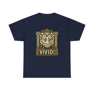 ワープド・グリン・マスコットTシャツ、ネオポップアートグラフィックシャツ、アールデコ、ほぼ大人向け 画像 9