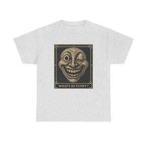Warped Grin Shirt, Neo Pop Mascot Tee, Funny Gift for Him, Happy Face Art, Almost Adult Co image 3