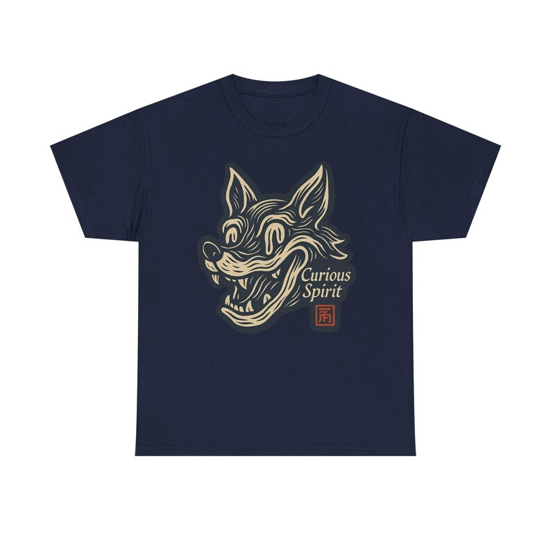 Camiseta con mascota de zorro sonriente distorsionada, camiseta de arte pop neo, estilo de dibujos animados vintage. imagen 9