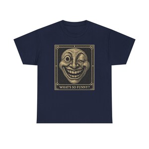 Warped Grin Shirt, Neo Pop Mascot Tee, Funny Gift for Him, Happy Face Art, Almost Adult Co image 9