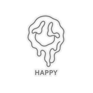 Warpy Happy Face Aufkleber, Neo-Pop Art, Urban Streetwear, kreatives Geschenk Bild 7