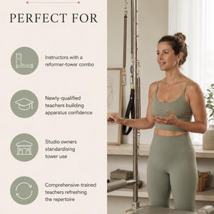 Reformer Tower Programming Reference, Pilates Cadillac Combo Exercise Guide for Instructors, Push-Through Bar & Springs PDF image 6