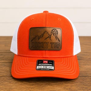 Custom Leather Patch Richardson 112 Trucker Hat | Proverbs 27:17 Ministry Cap