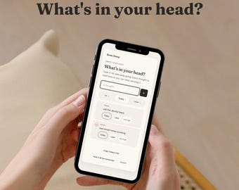 ADHD Brain Dump Tool für Gedankenblitze | Leere den Kopf, wenn er überwältigt ist | Mentales Durcheinander & Überdenken Hilfe für AuDHD
