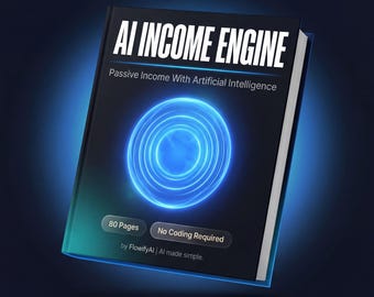 AI Passive Income Ebook | Make Money With AI 2026 | Ai Side Hustle Guide | No Code Income Streams | Instant PDF Download