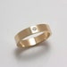 14k Gold Flush Set White Diamond Band