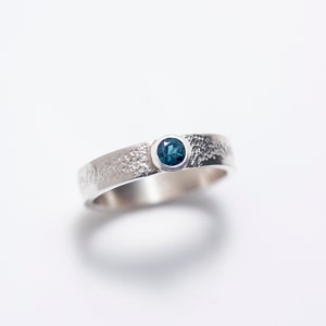 Sterling Silver Bezel Set Faceted Gemstone Solitaire Ring with Embellished Band