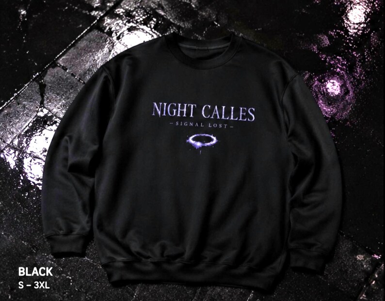 Signal Lost Sweatshirt, Dark Gothic Crewneck, Cyber Grunge Streetwear, Oversized Unisex Sweatshirt