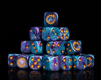 Infinity Dragon / Juego de dados premium para juegos de guerra de mesa / Ciencia ficción y fantasía