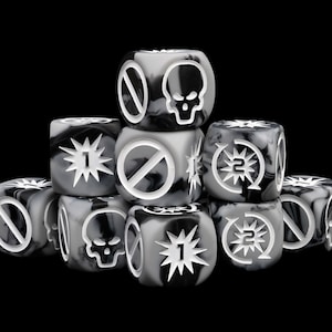 Ground Command, Combat, Dice Set | Tabletop Wargaming Premium Dice Set | Sci-fi and Fantasy | Halo Ground Command - Old Style!