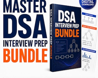 DSA-Interviewvorbereitungspaket, Notizen zu Datenstrukturen und Algorithmen, Programmieraufgaben (PDF-Download)