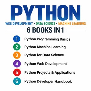 Livro de Programação Python em PDF | Aprenda Python para Iniciantes | Guia de Programação para Aprendizado de Máquina, Ciência de Dados, Desenvolvimento Web | Pacote com 6 Livros imagem 2