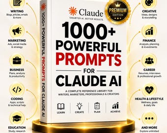 Claude AI Prompt Library | 1000+ Ready to Use AI Prompts Pdf | Guide for Beginners
