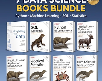 Pacote com 7 livros de Ciência de Dados: Python, Aprendizado de Máquina, SQL, Estatística (Download em PDF)