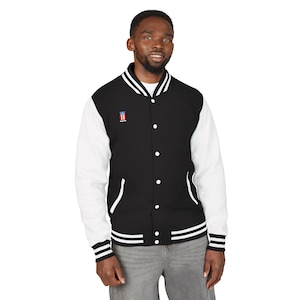 Small Puerto Rican Flag Patch Letterman Jacket | Varsity Bomber Jacket