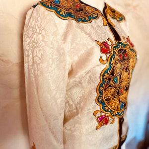 Adrienne Papell Ornate Silk Jacket