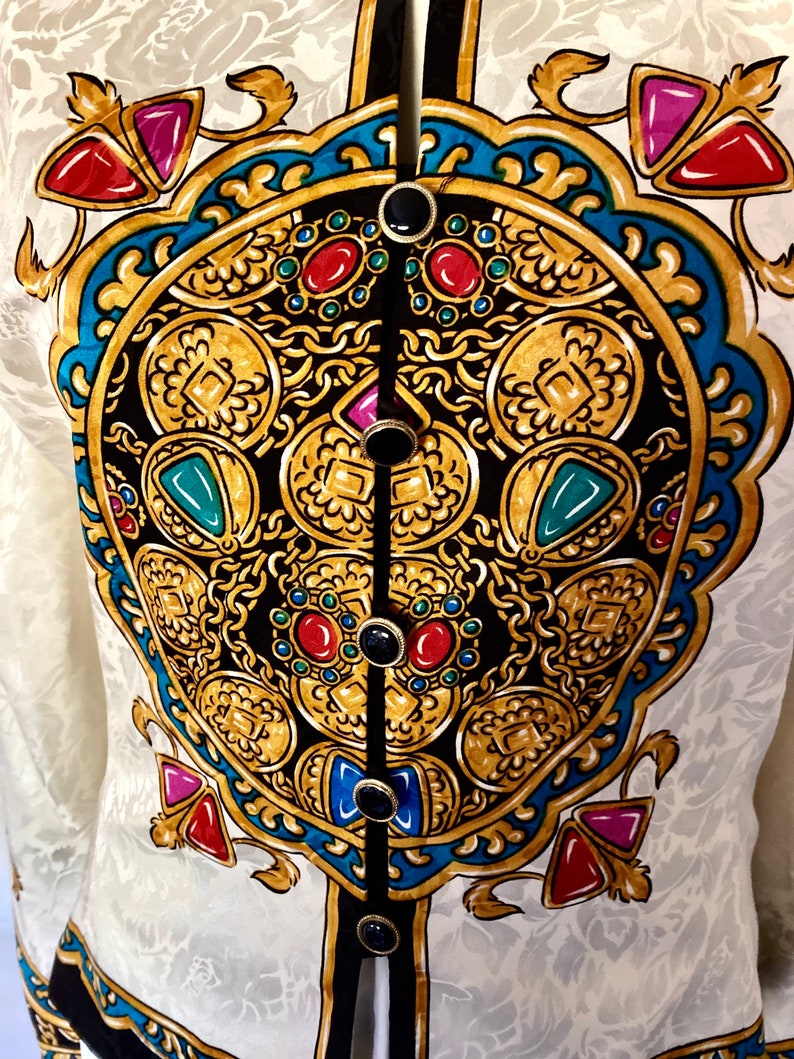 Adrienne Papell Ornate Silk Jacket