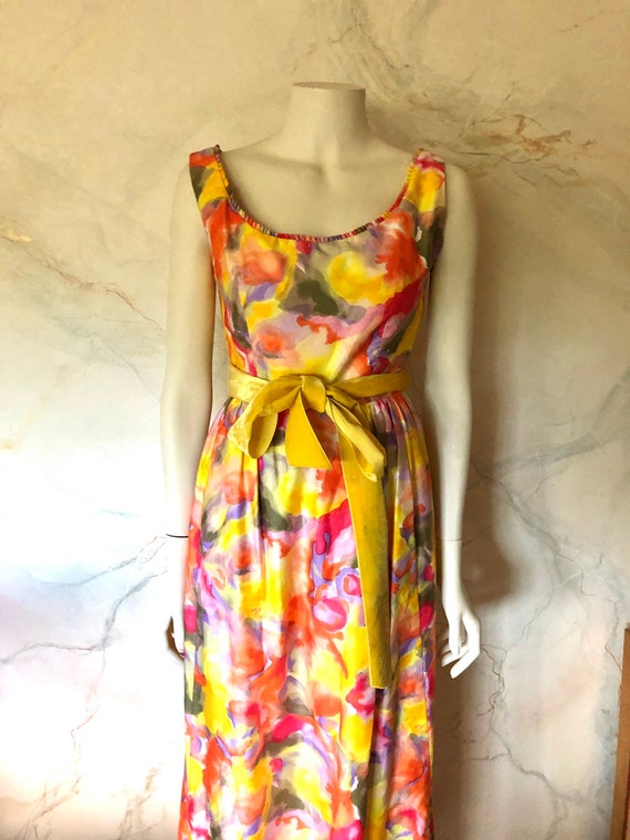 Vintage Suzy Perette New York Long Summer Dress Fl